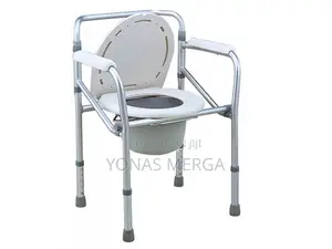 Photo - Chair/Toilet Replacement 4 Feet Plastic White Commode Chair