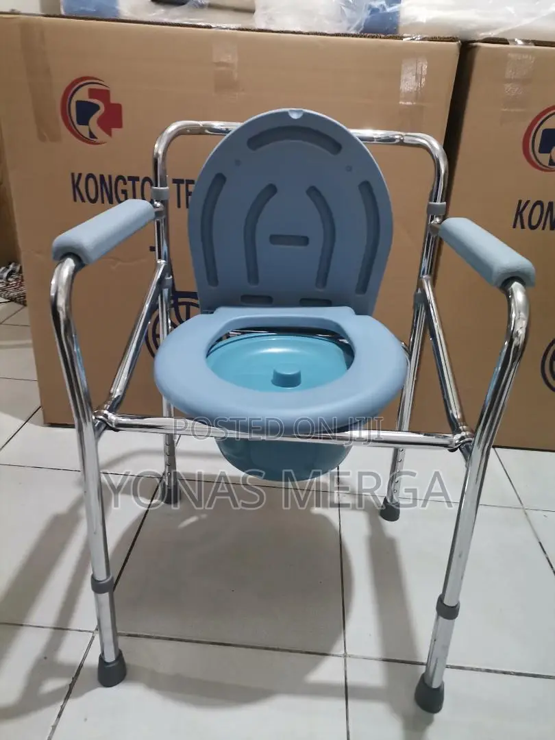 Toilet Padded Shower Chair፯災with Arms Commode Opening