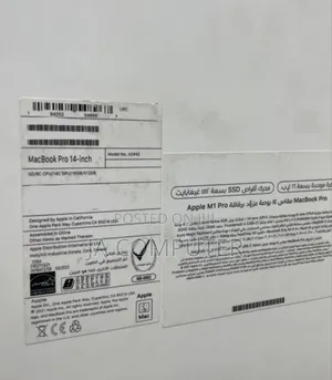 New Laptop Apple MacBook Pro M1 16GB Apple M1 Pro SSD 512GB