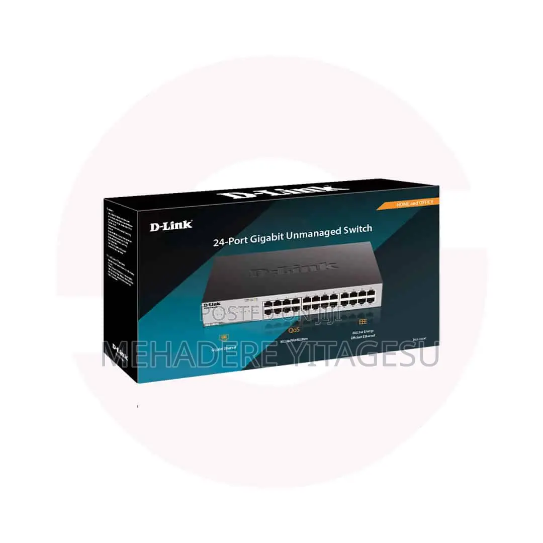 D-Link 24 Port Giga Bit Unmanaged Switch Rack Mount DGS-1024d