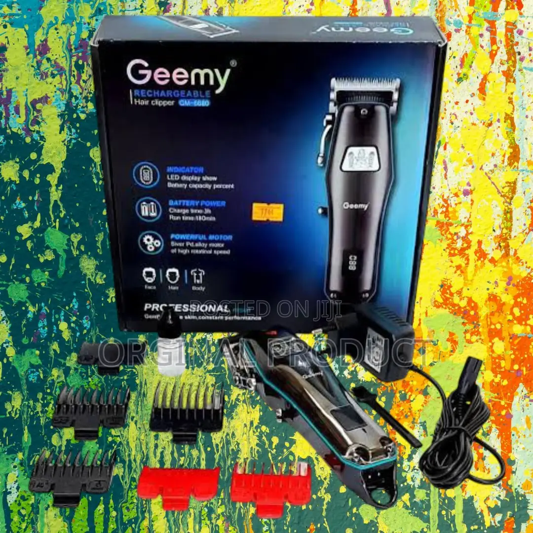 Geemy Gm-6680 Hair Trimmer for Fades and Precise Cuts