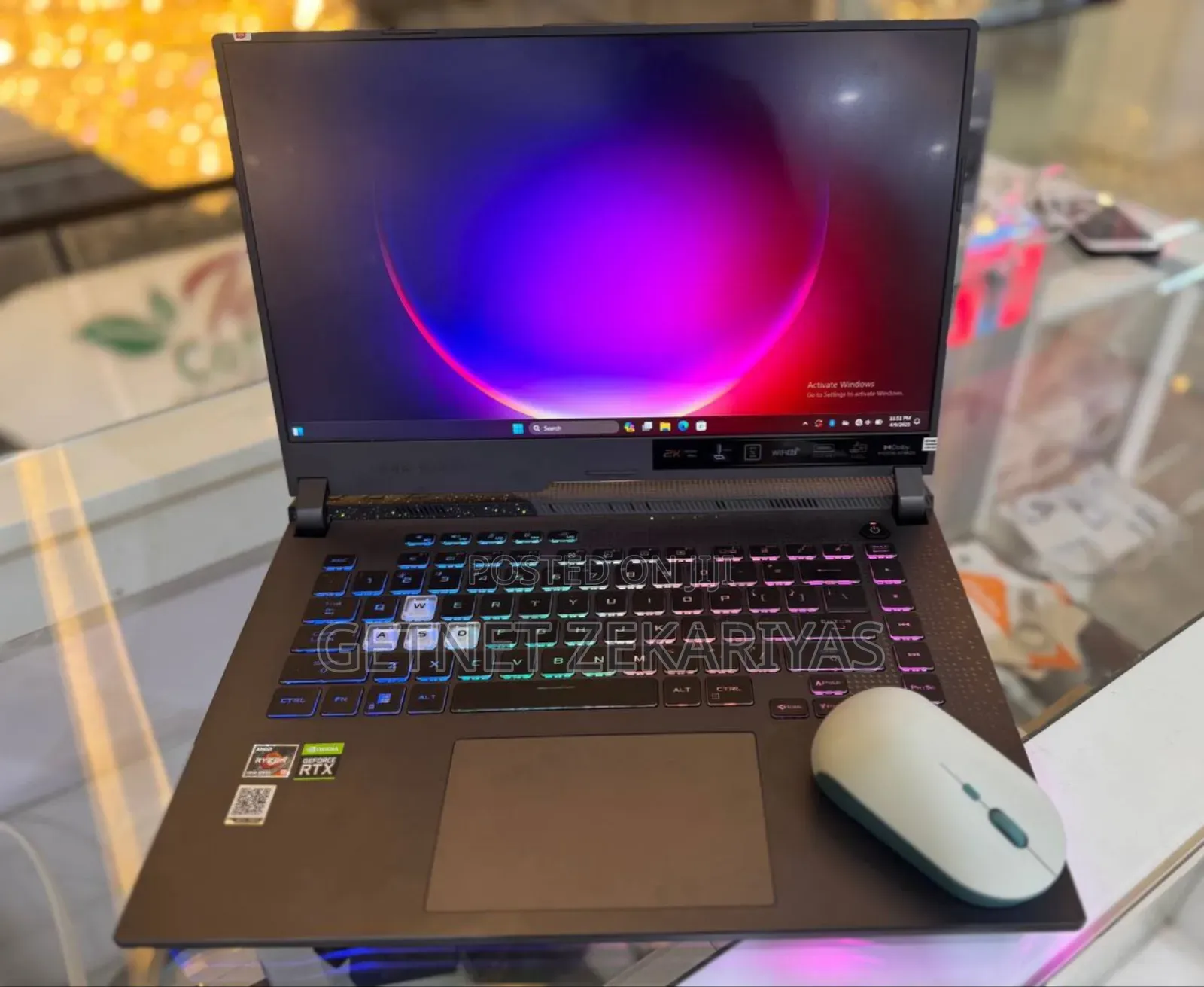 New Laptop Asus ROG Strix G15 16GB AMD Ryzen 9 SSD 512GB