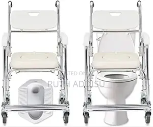 Photo - Portable With Toilet Seat Commode Wheel Chair Can Seat On