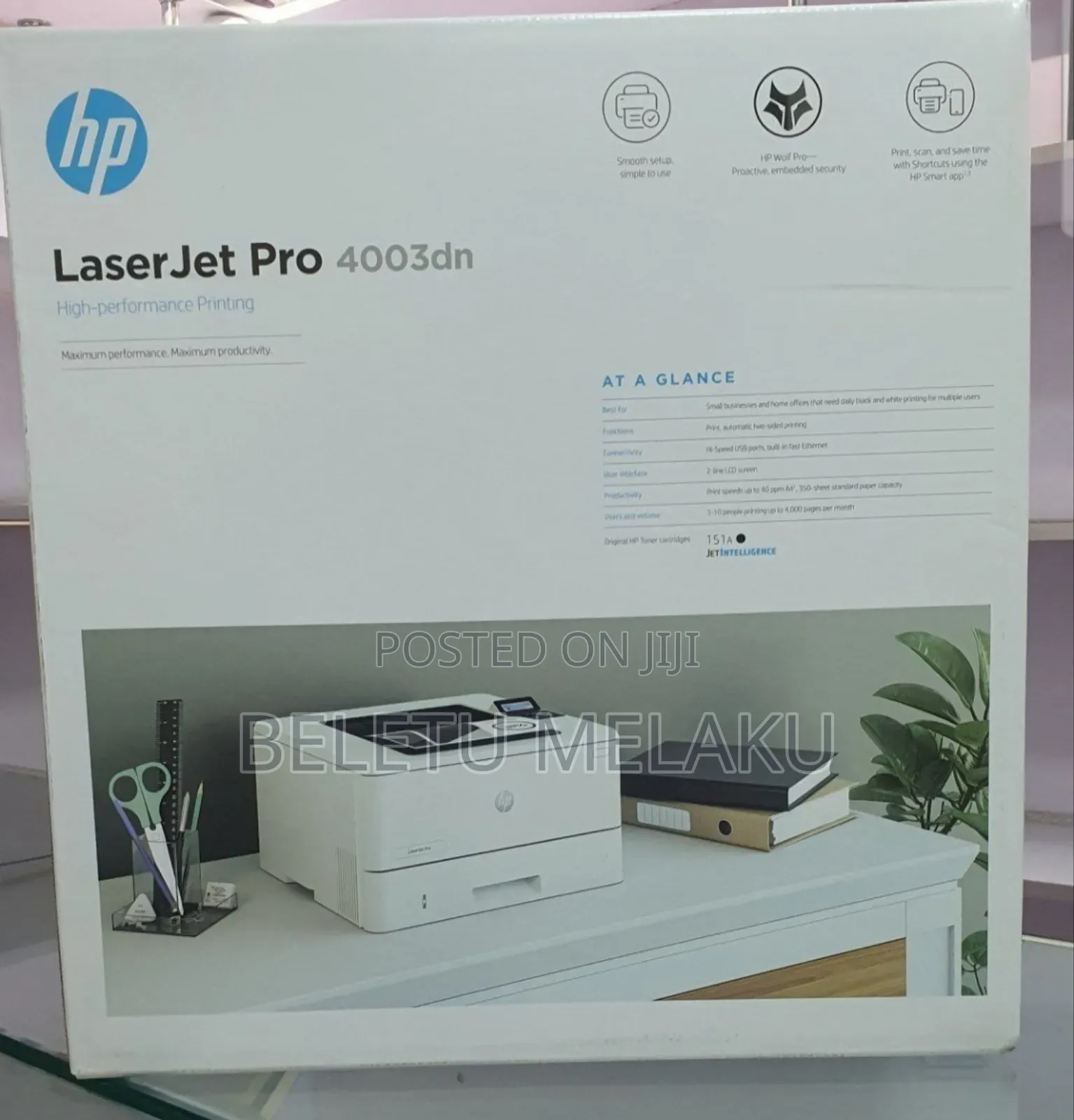 Hp Laser Jet Pro 4003dn Printer With Cartoon
