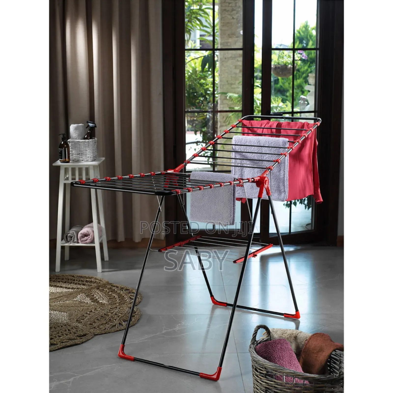 Layers Steel Clothes Drying Rack Foldable
