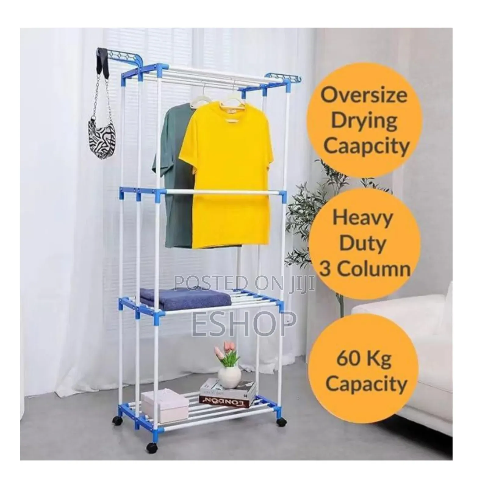 . **Heavy-Duty 4-Tier Laundry Solution – Saves Time**