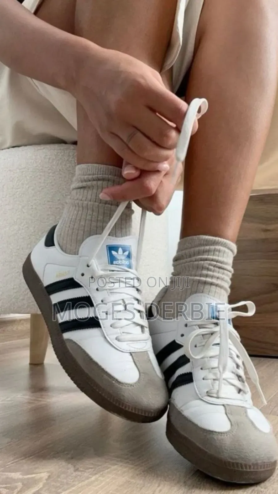 Addidas Samba White Black