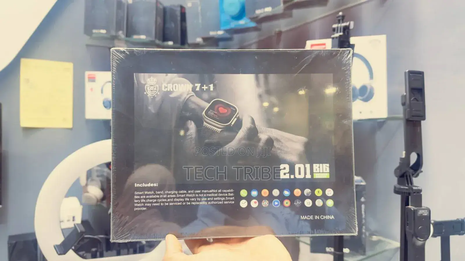 Crown G200 7 Strap Smart Watch With Free Delivery