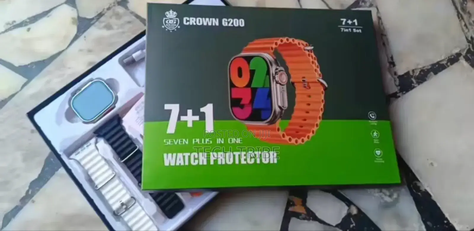 Crown G200 7 Strap Smart Watch With Free Delivery
