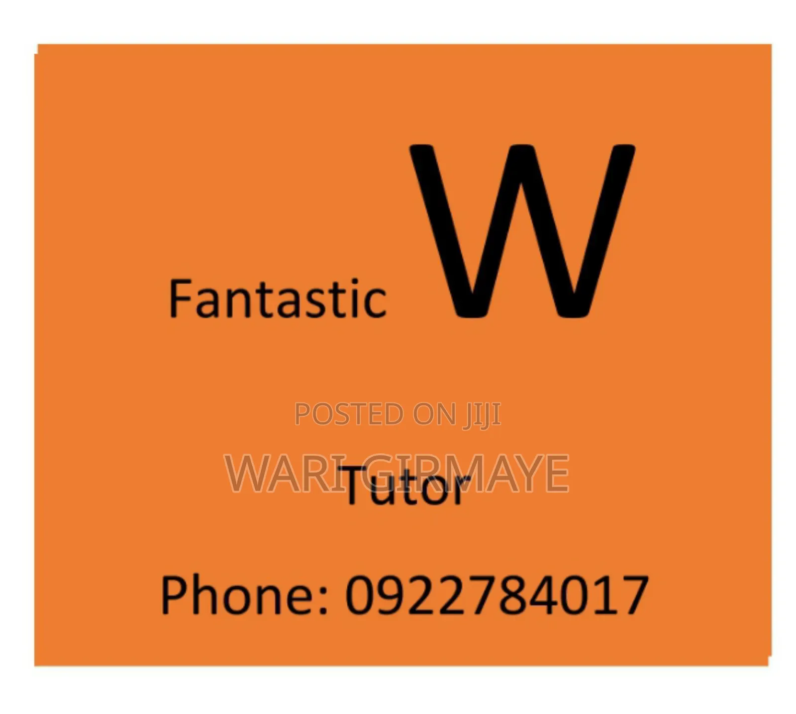 Fantastic W Tutor