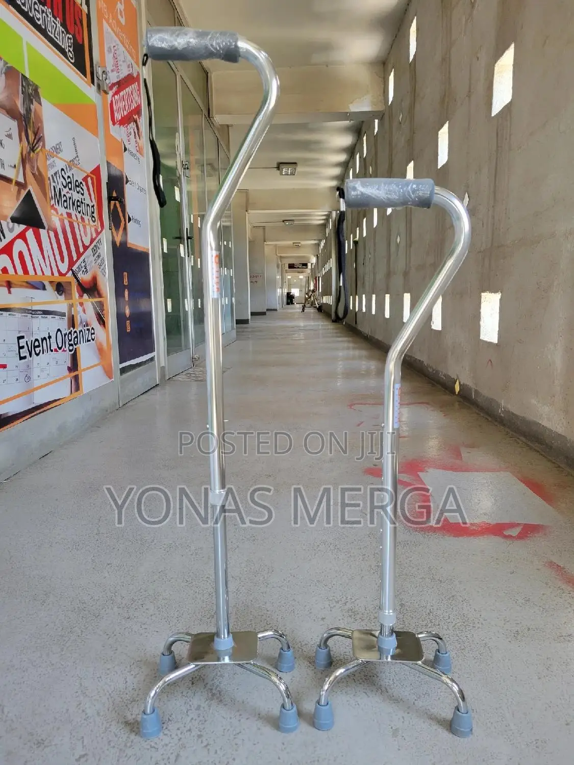 Quad Cane - Small Base፼啓 Walking Stick Sku: Jan-jmc-2660