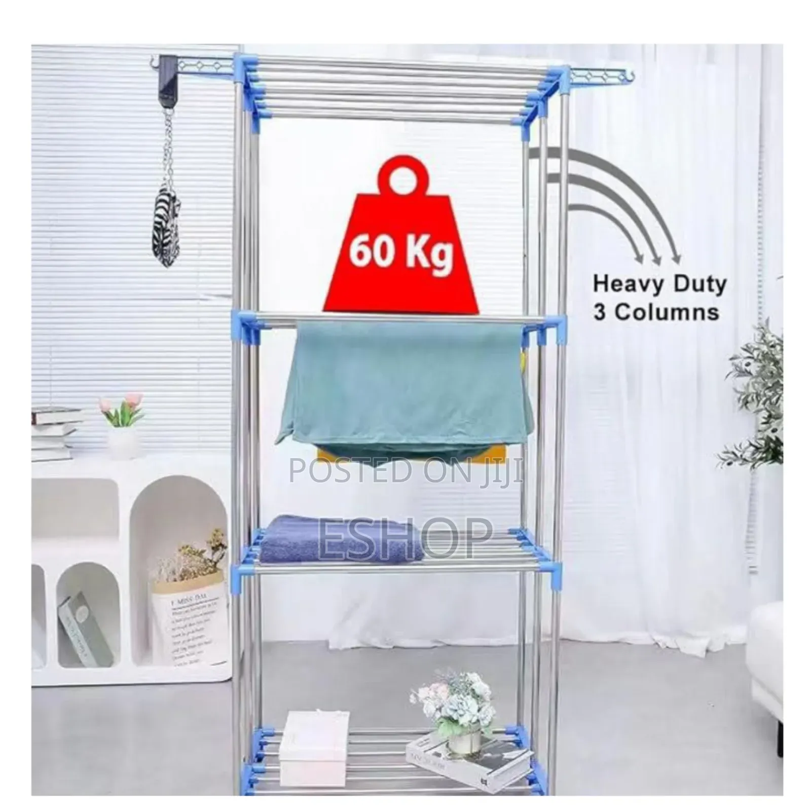 **Durable 4-Level Garment Airer – Ideal for Apartments**