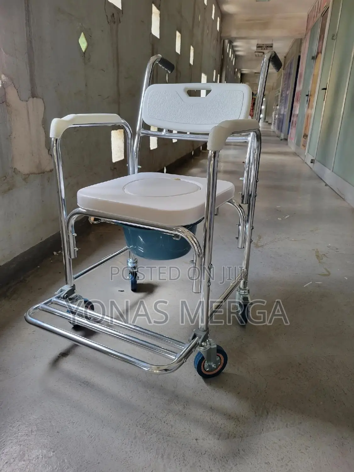 Shower/Bathroom Chair፺旋waterproof Rolling Over Toilet Chair