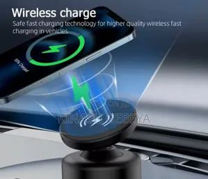 2in1 Wireless Charger With Vaccum Suction Phone Holder