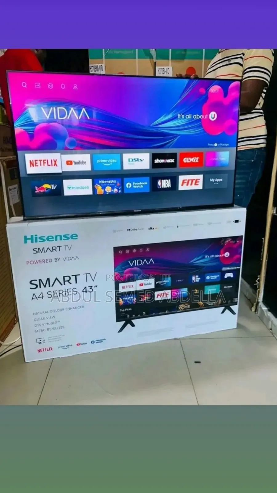 Hisense 43inch Smart Android Tv Wifi Support Hifi