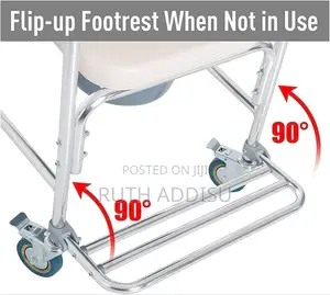 Photo - With Leg Rest Commode Wheel Chair才子commode Wheel Chair New