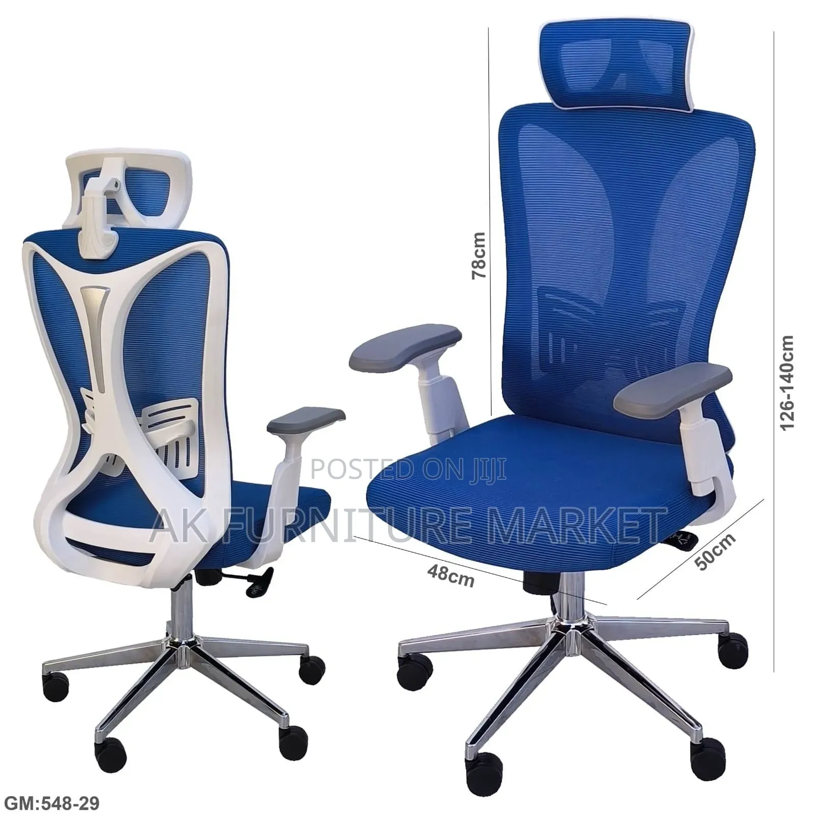 Blue Color Manageral Chair