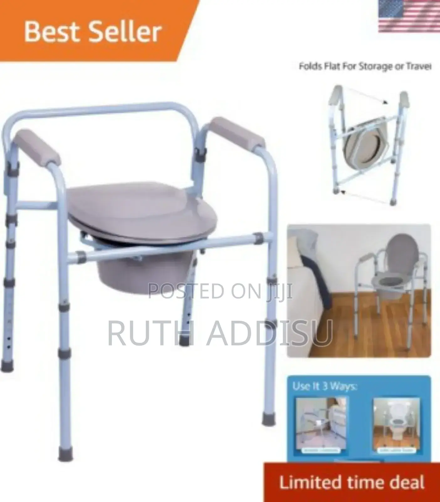 Commode Chair半個bath Chair半年adjustable Height Toilet Seat New