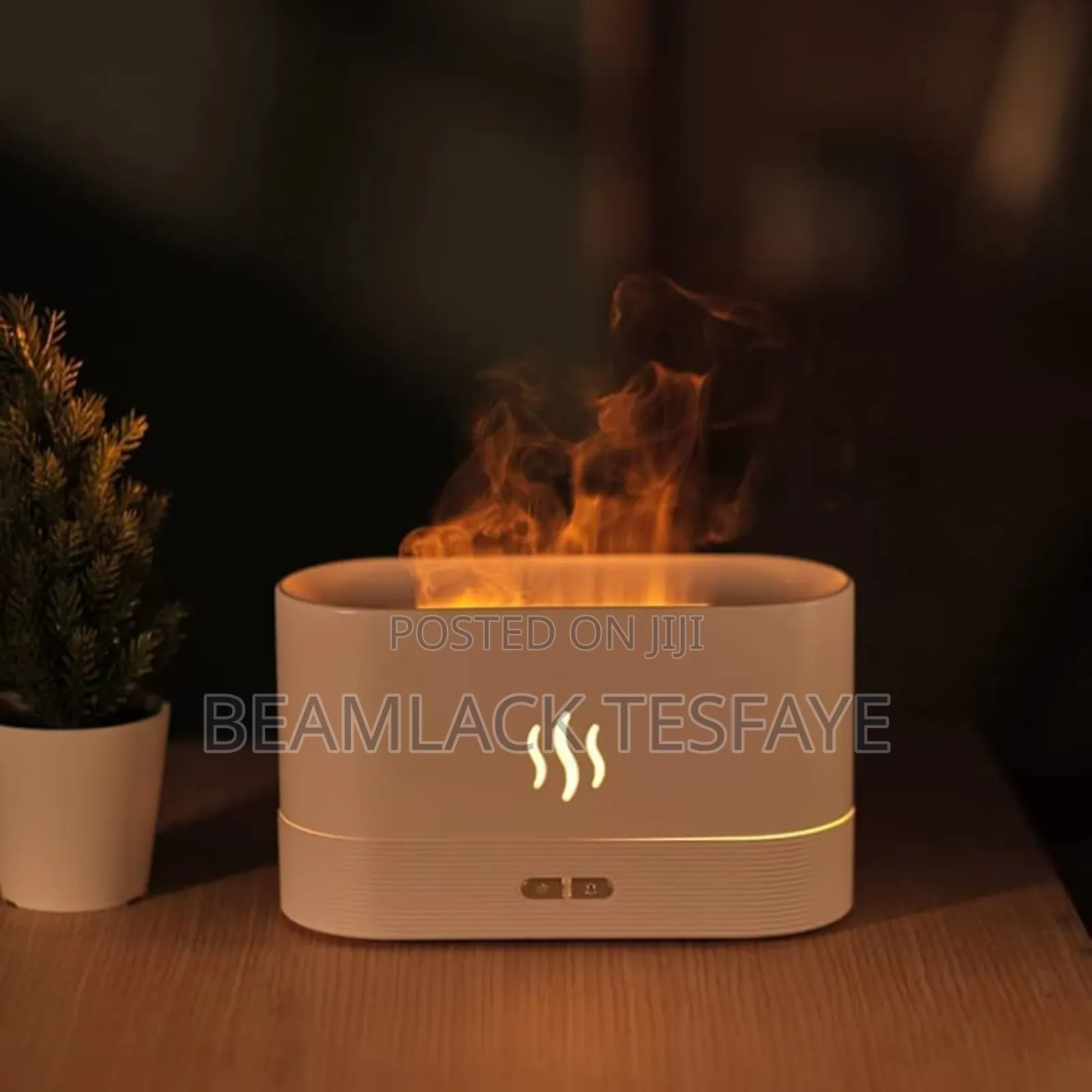 ለቤት መልካም መዓዛን የሚሰጥ. Flame Aroma Diffuser Humidifier