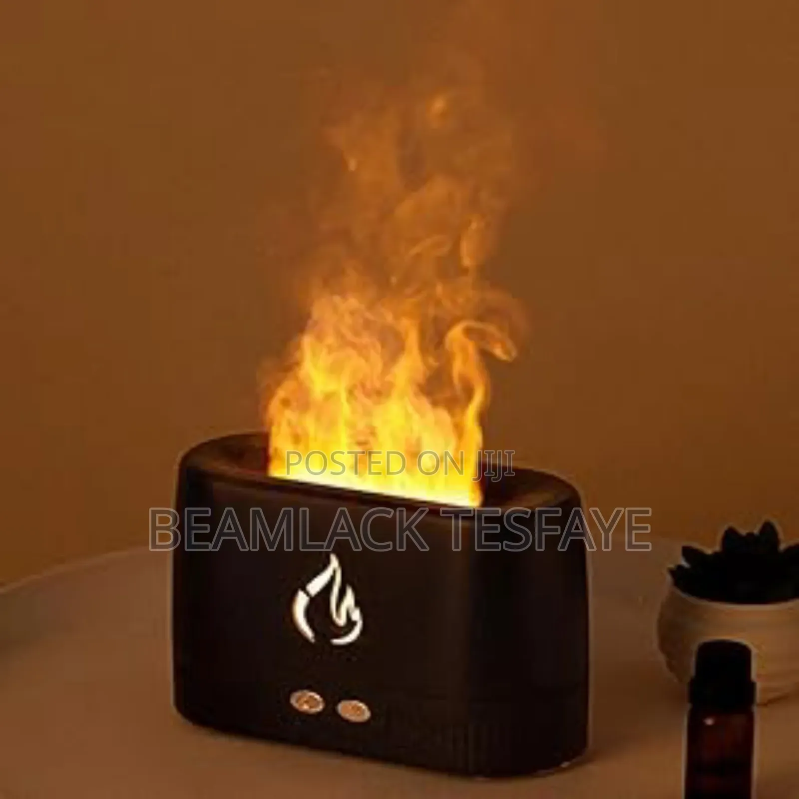 ለቤት መልካም መዓዛን የሚሰጥ. Flame Aroma Diffuser Humidifier