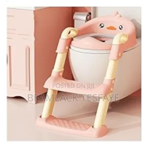 መቀመጫው ስፖንጅ Potty Training Seat With Ladder