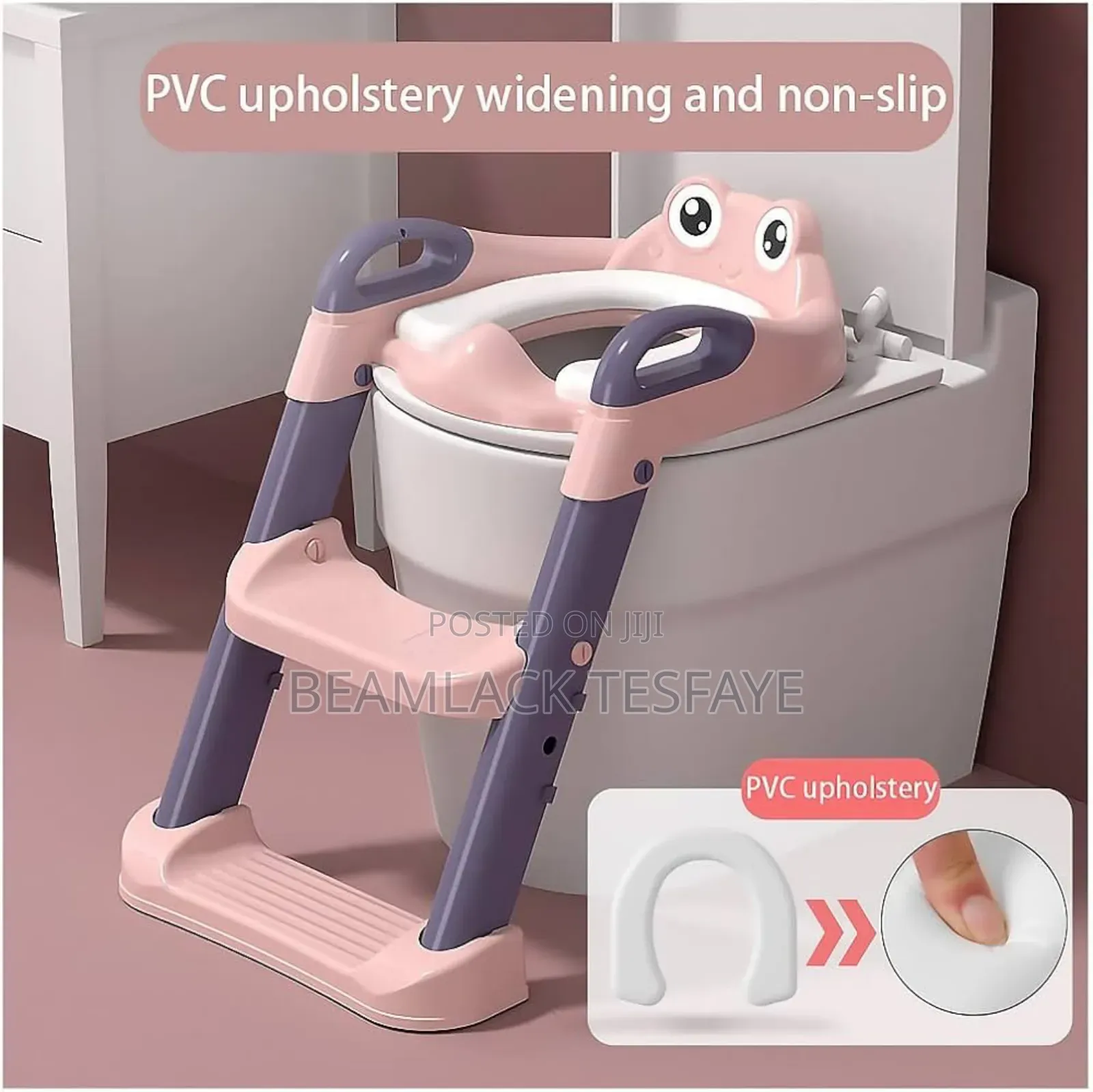 መቀመጫው ስፖንጅ Potty Training Seat With Ladder