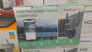 Photo - Dual Lens 4g Camera With Battery, Solar Panel,Sim Card Slot