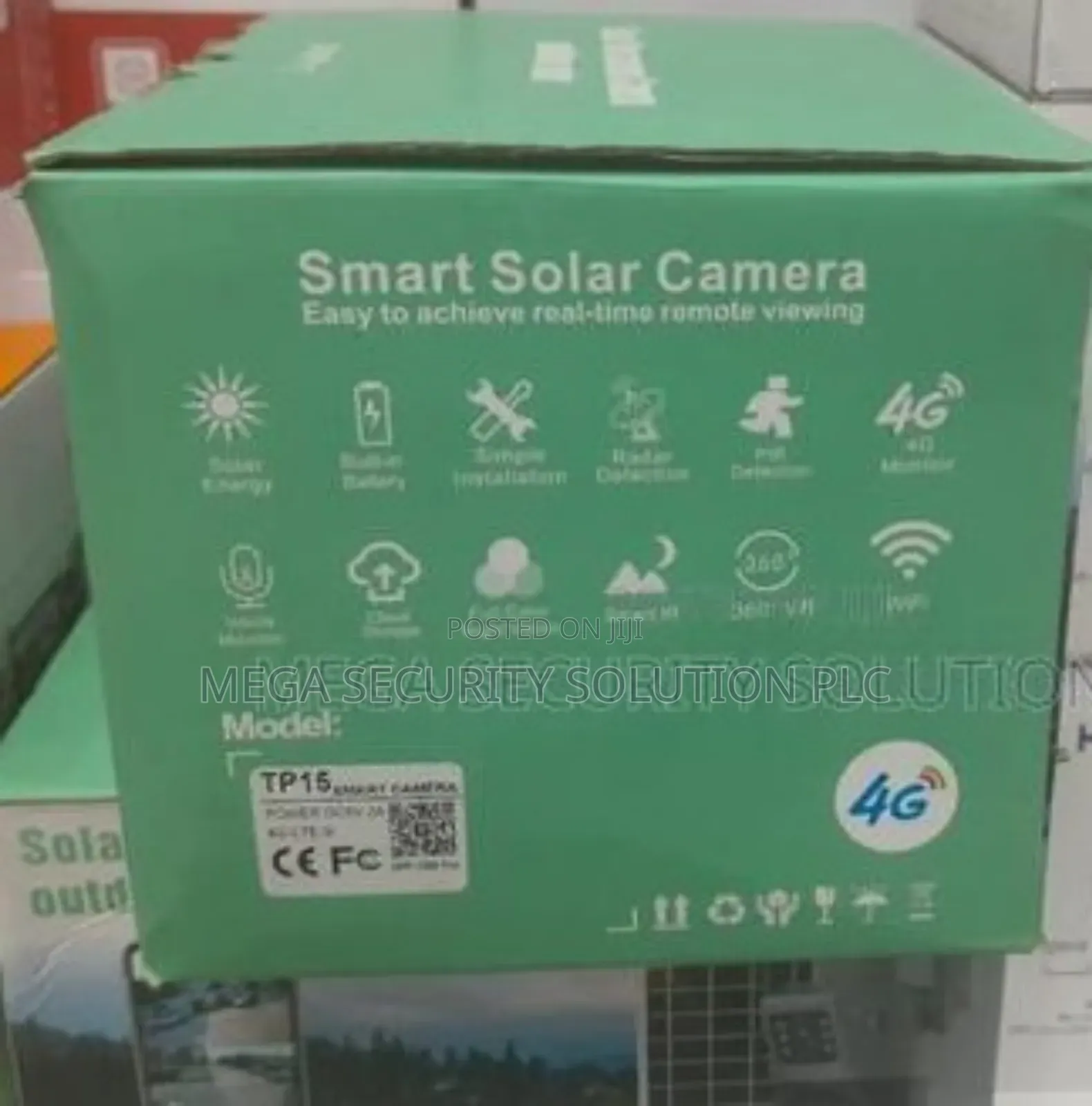 Dual Lens 4g Camera With Battery, Solar Panel,Sim Card Slot