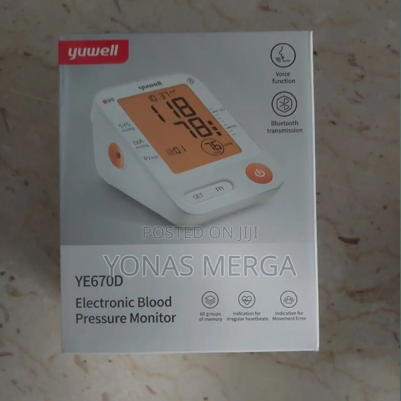 Bp Monitoring戠፵full-Automaticㄨwith Adapter | Yuwell Ye660d