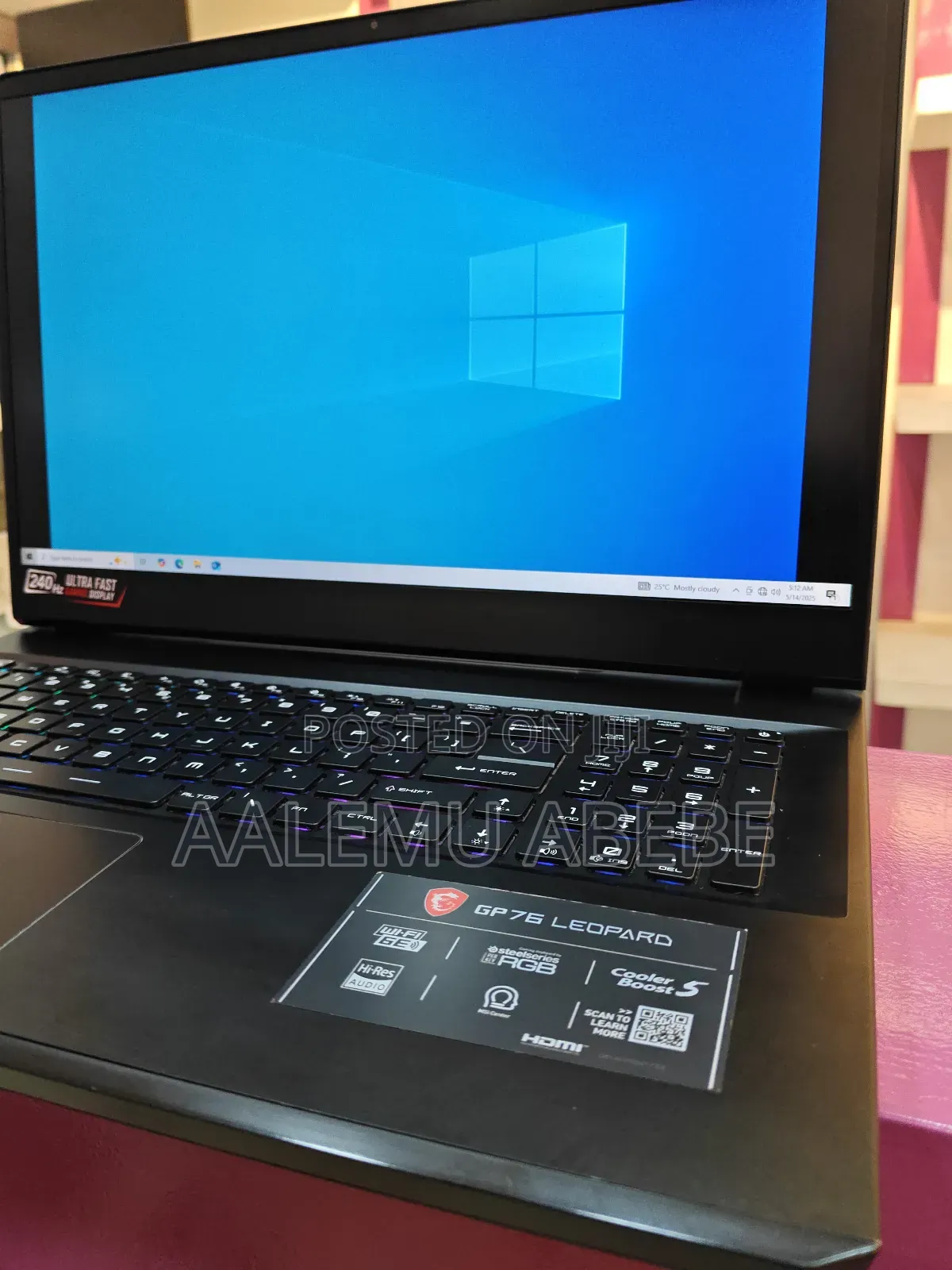 New Laptop MSI GP75 Leopard 16GB Intel Core I7 SSD 1T