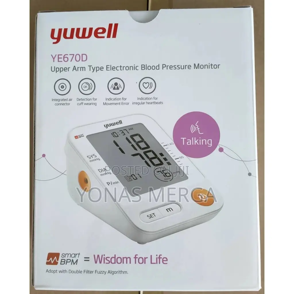 Electronic Blood Pressure Monitor፶釔360° Testing Cuff発፲bpማሽን