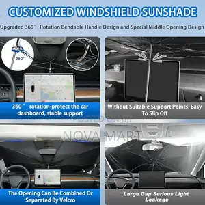 Car Windshield Sun Shade Protector Foldble Reflector Umbrela
