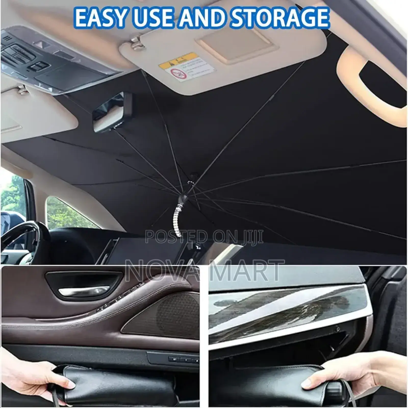 Car Windshield Sun Shade Protector Foldble Reflector Umbrela