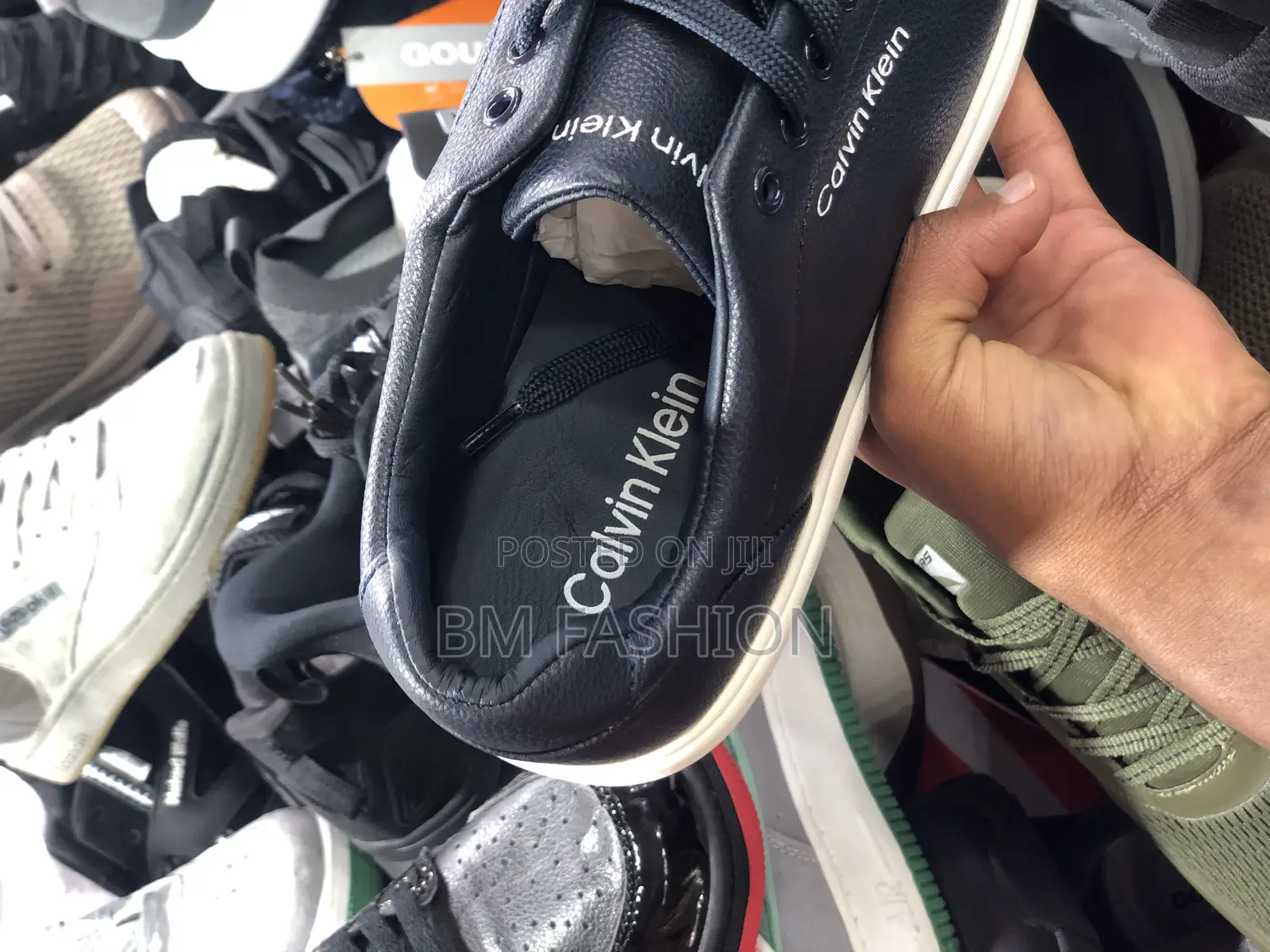 Blue Black Ck Flats Shoes