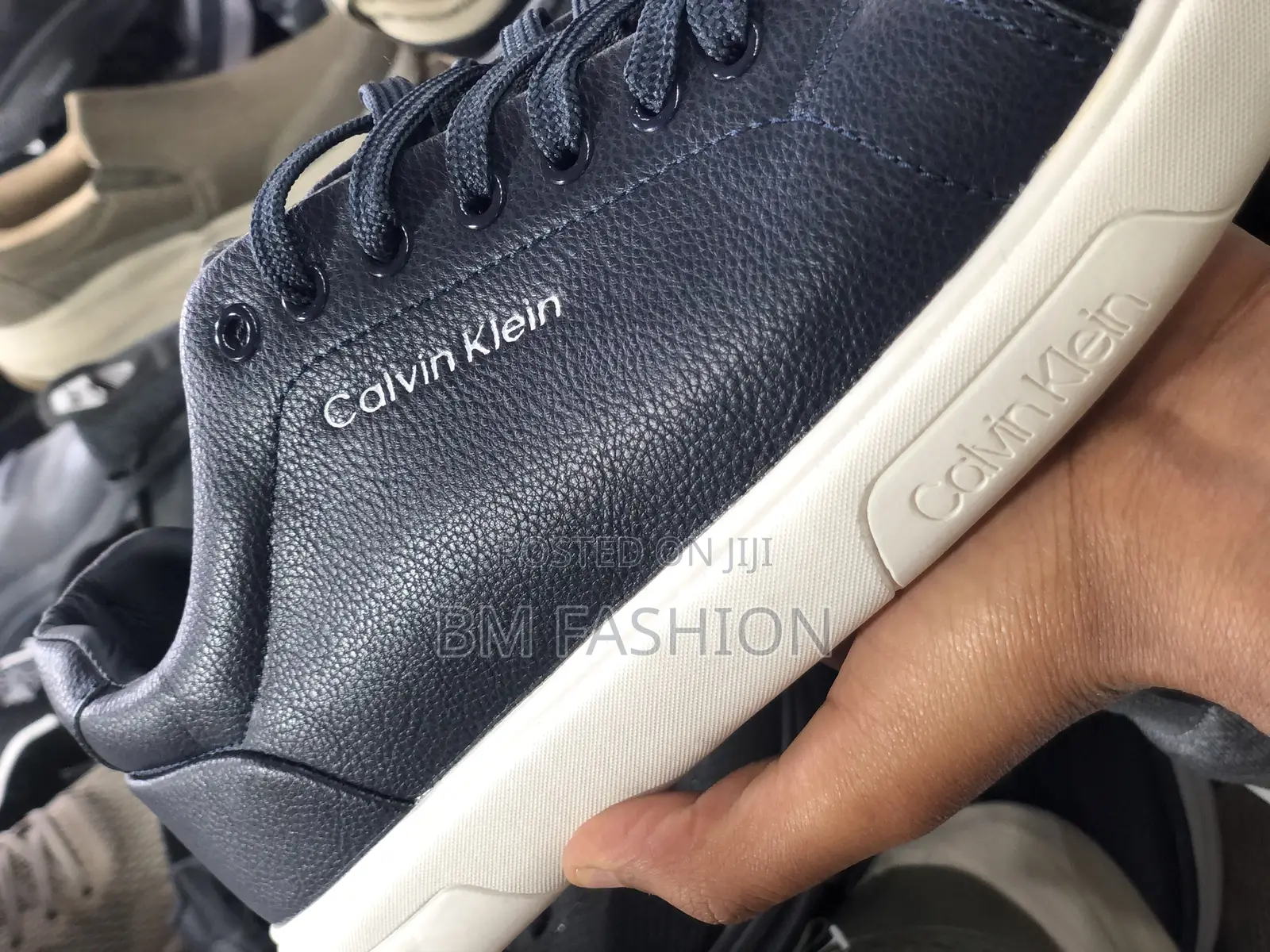 Blue Black Ck Flats Shoes