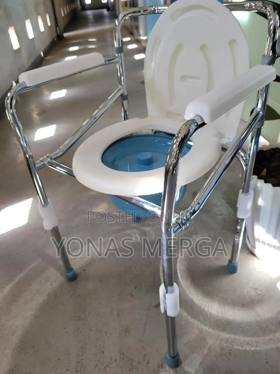 Aluminium Commode Chair፮كfor Camping,Adjustableظ፩toilet Cher