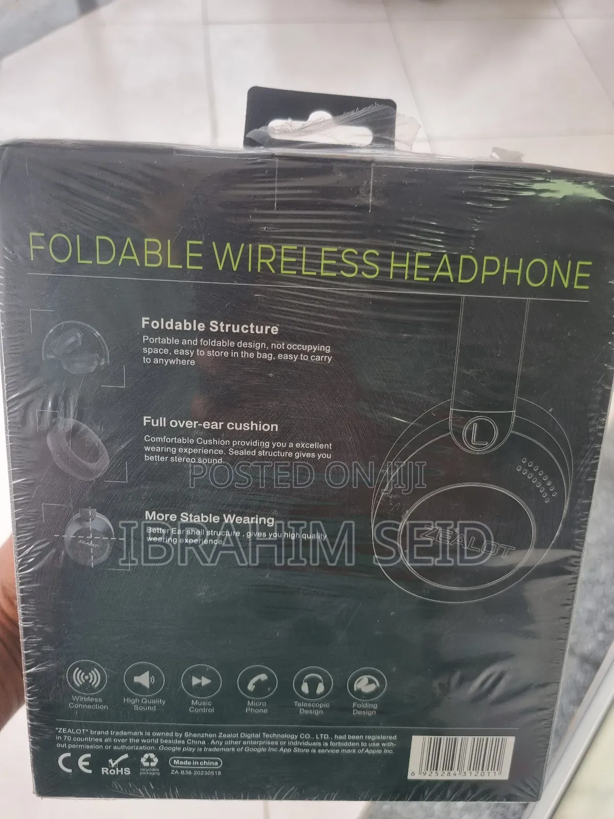 Zealot B38 Foldable Wireless Headphones *Product: Zealot