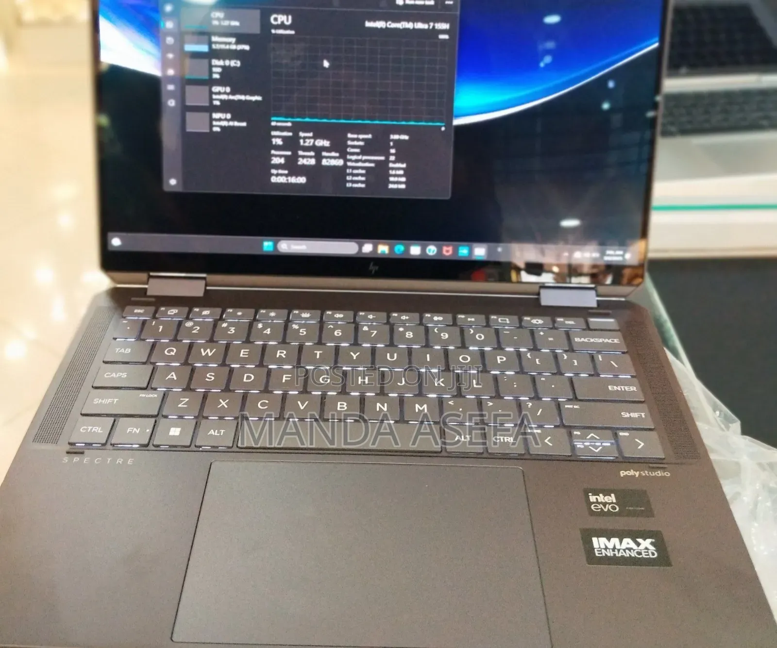 New Laptop HP Spectre 16GB Intel Core Ultra 7 SSD 1T