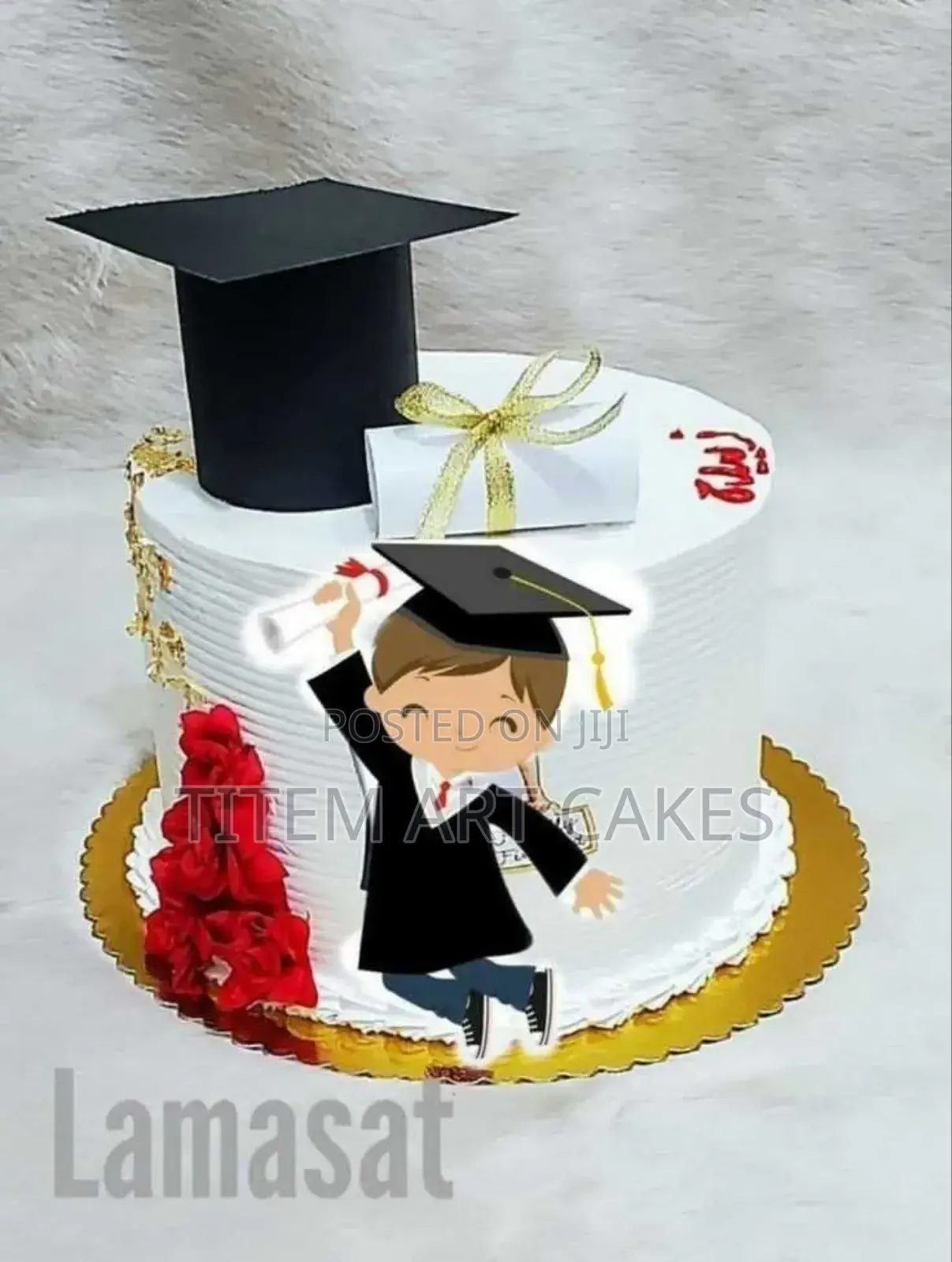 Simple Graduation Cake