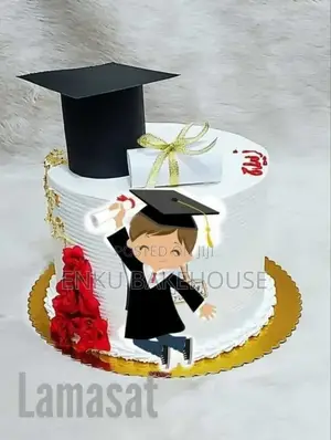 Simple Graduation Cake