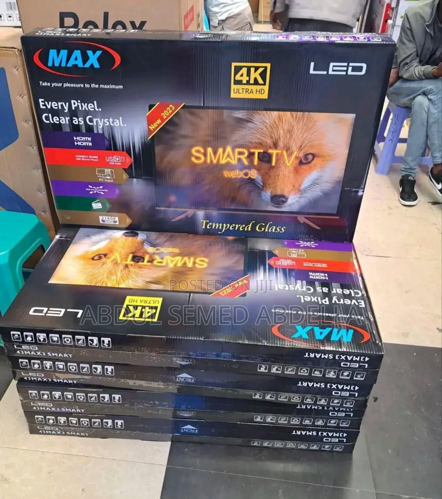 Max 43inch Smart Android Tv Ultra Hd Resolution Hifi 