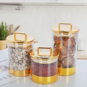 3 Pcs Set Acrylic Canister (የጥራጥሬ ማስቀመጫ)