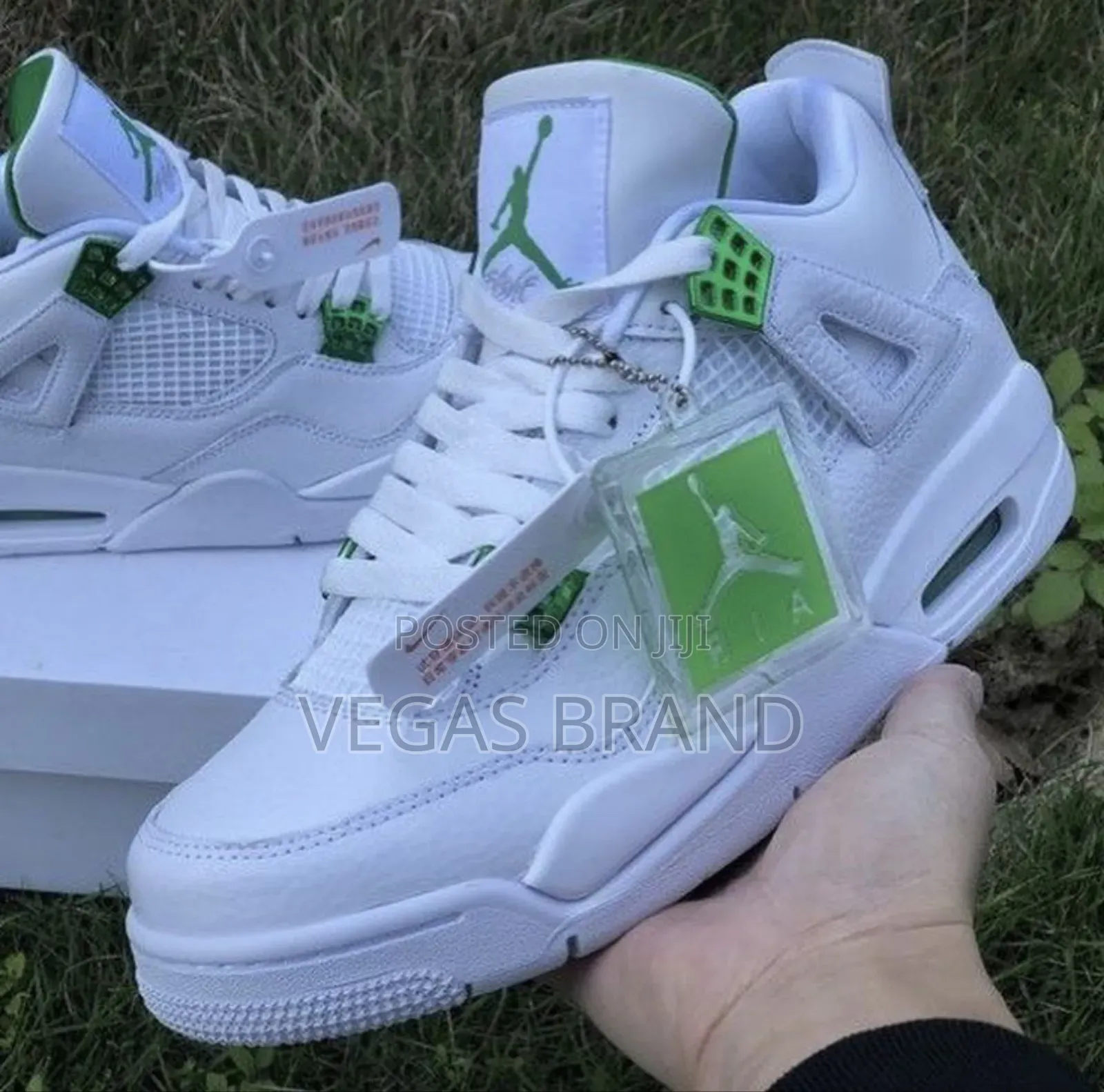 Air Jordan 4 Metallic Pin Green Original Quality Shoes