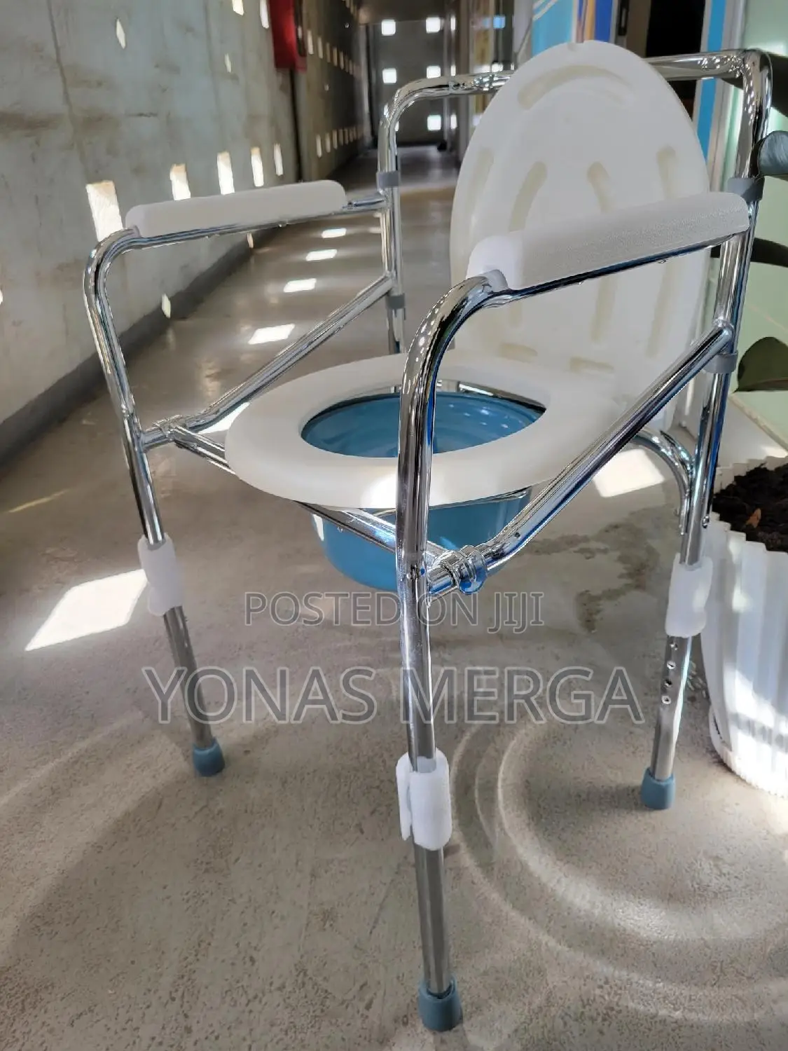 Commode Shower Chair With Bucket፭ظtoilet Chair0اsupport150kg