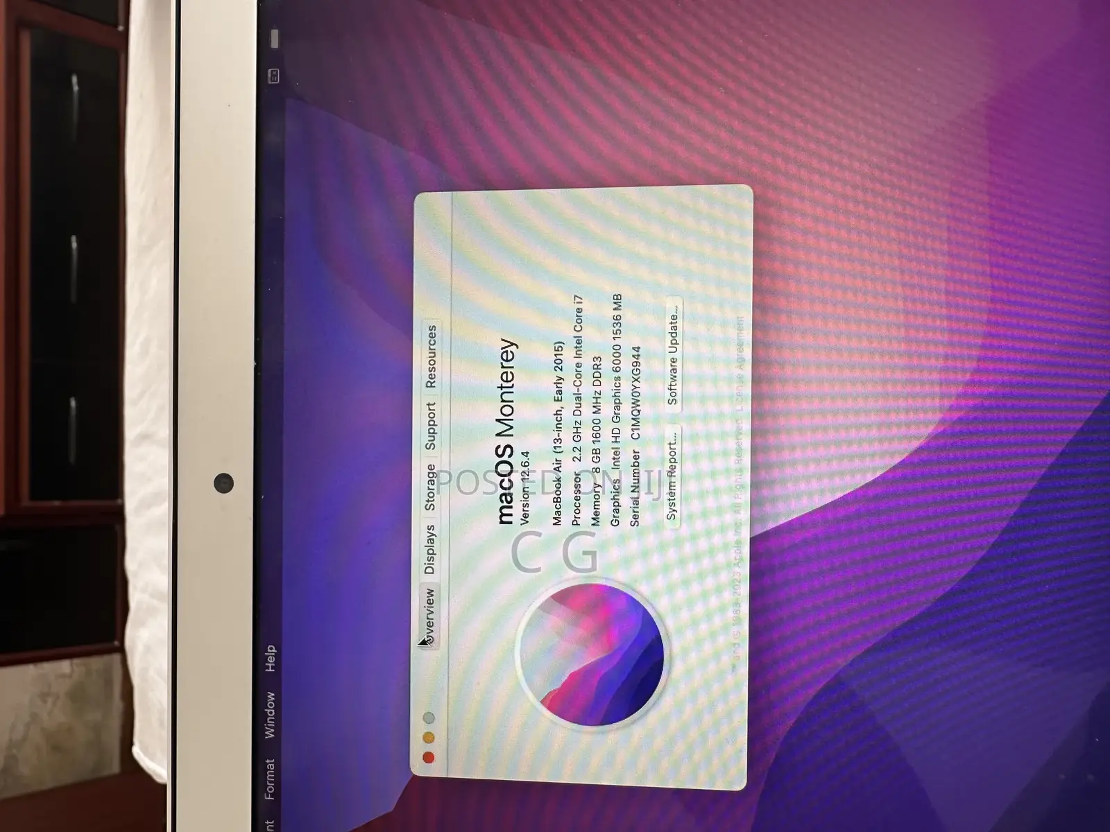 Laptop Apple MacBook Air 2015 8GB Intel Core I7 SSD 500GB