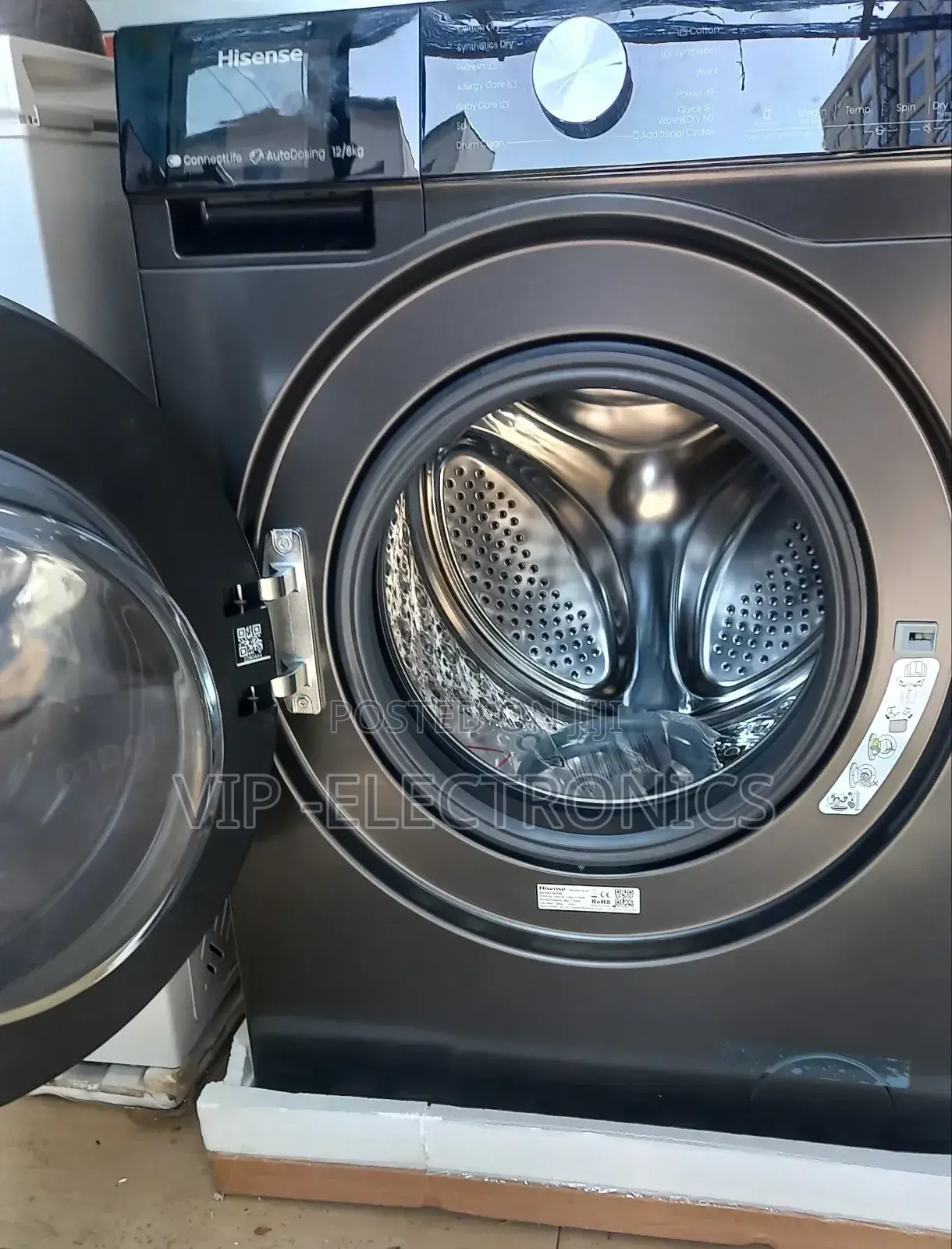 Hisnese Automatic Washing Machine 12/8 Kg