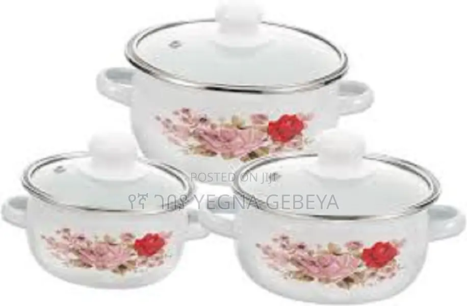 3-Piece Non-Stick Cookware Set 16cm, 18cm, 20cm