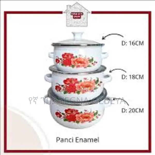 3-Piece Non-Stick Cookware Set 16cm, 18cm, 20cm