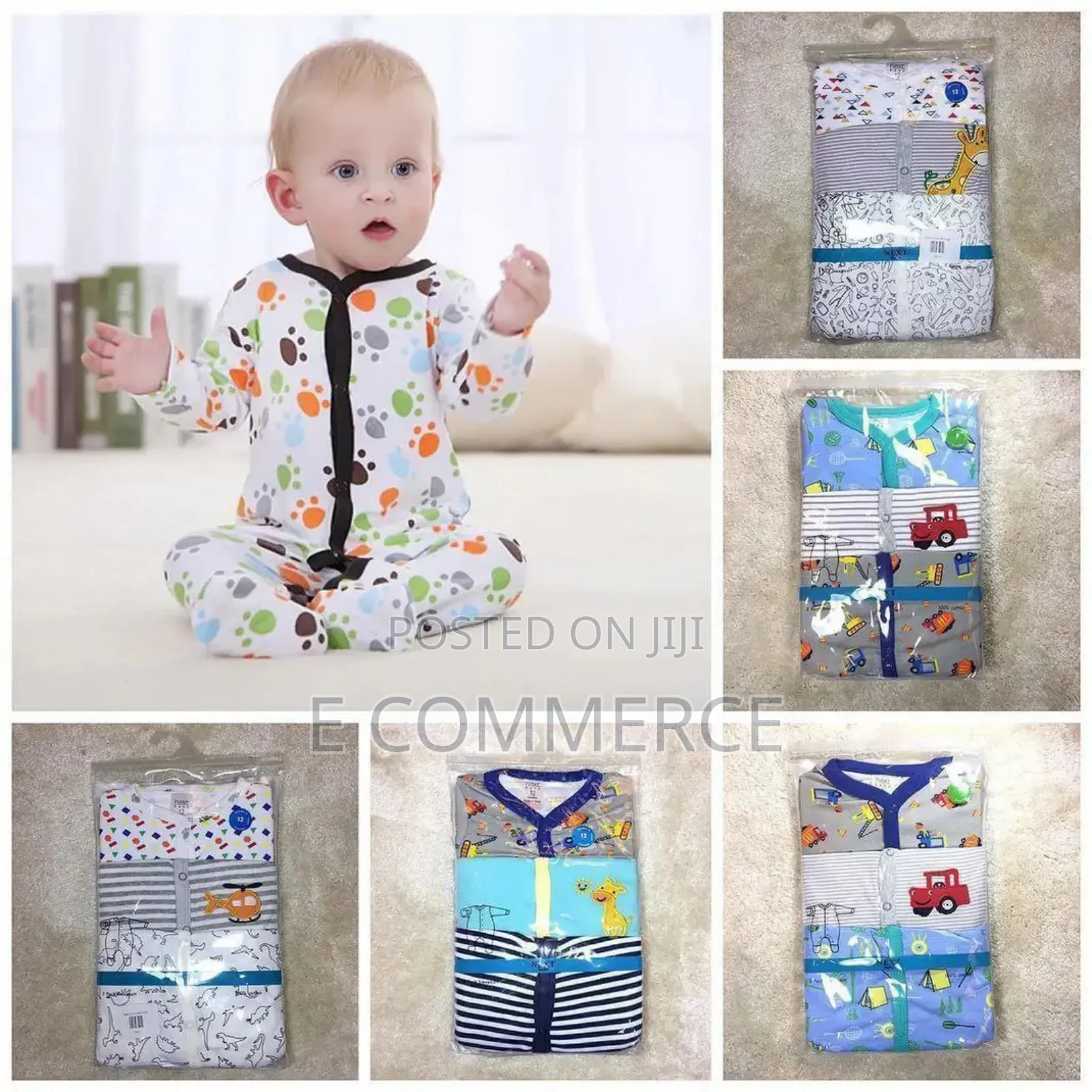 Piece Newborn Baby Foot(የዱባይ) Wrapped Jumpsuit