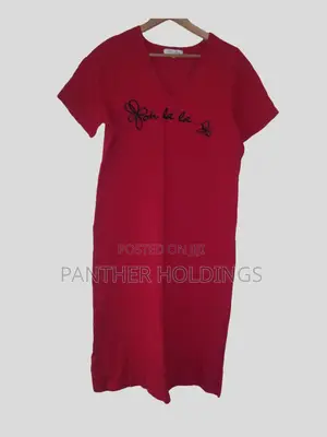 Luxury T-Shirt Dress (Red)